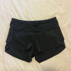 Lululemon Women's Black Speed Up Shorts